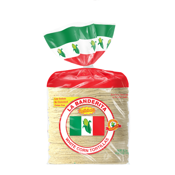 La Banderita White Corn Tortillas 80 Count