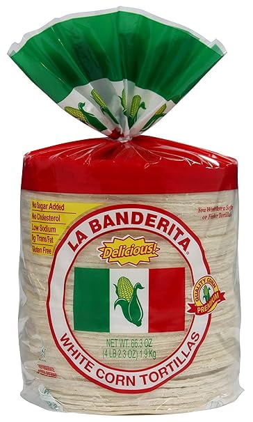 La Banderita White Corn Tortillas, 80 ct