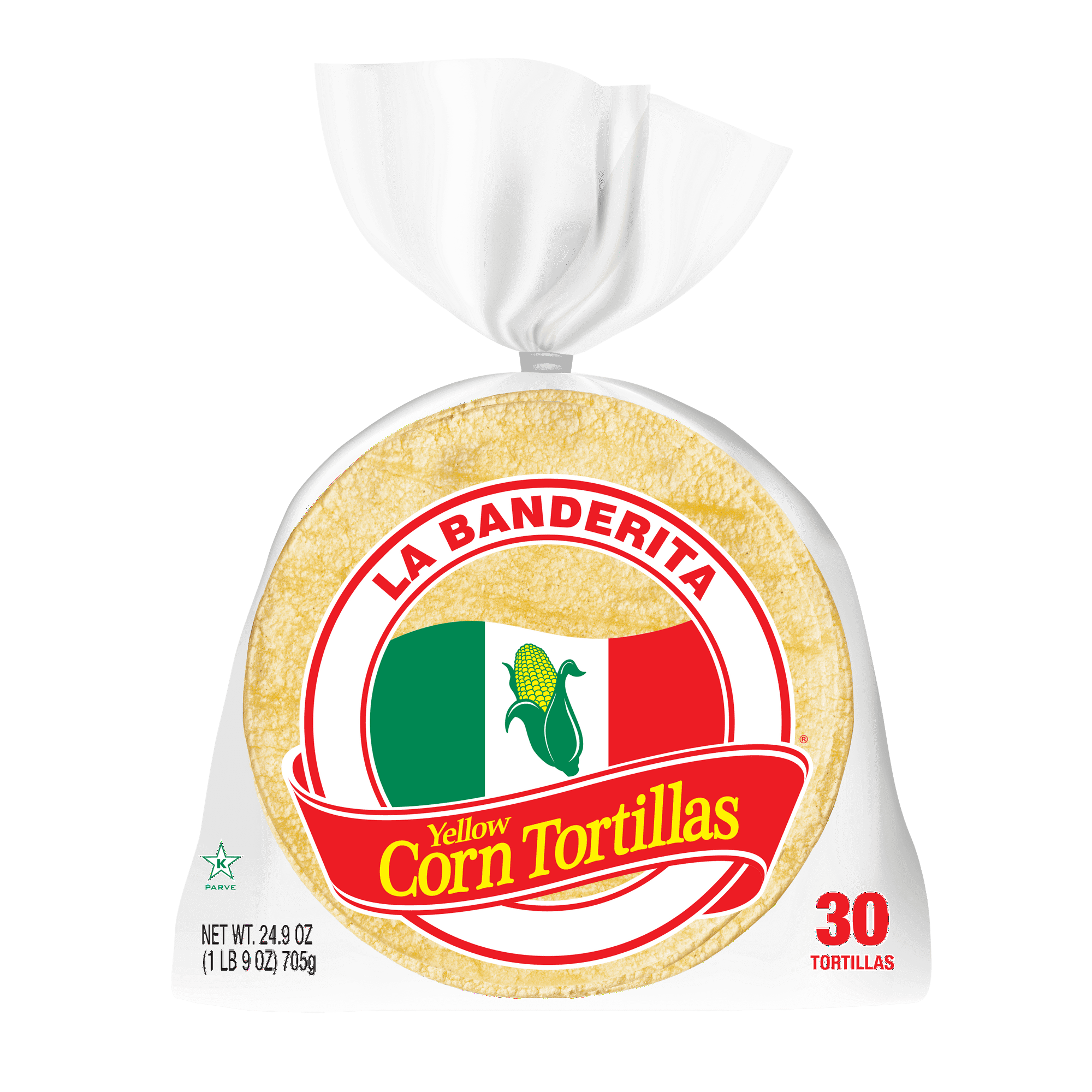 La Banderita Yellow Corn Tortilla 30 Count (Pack of 6)