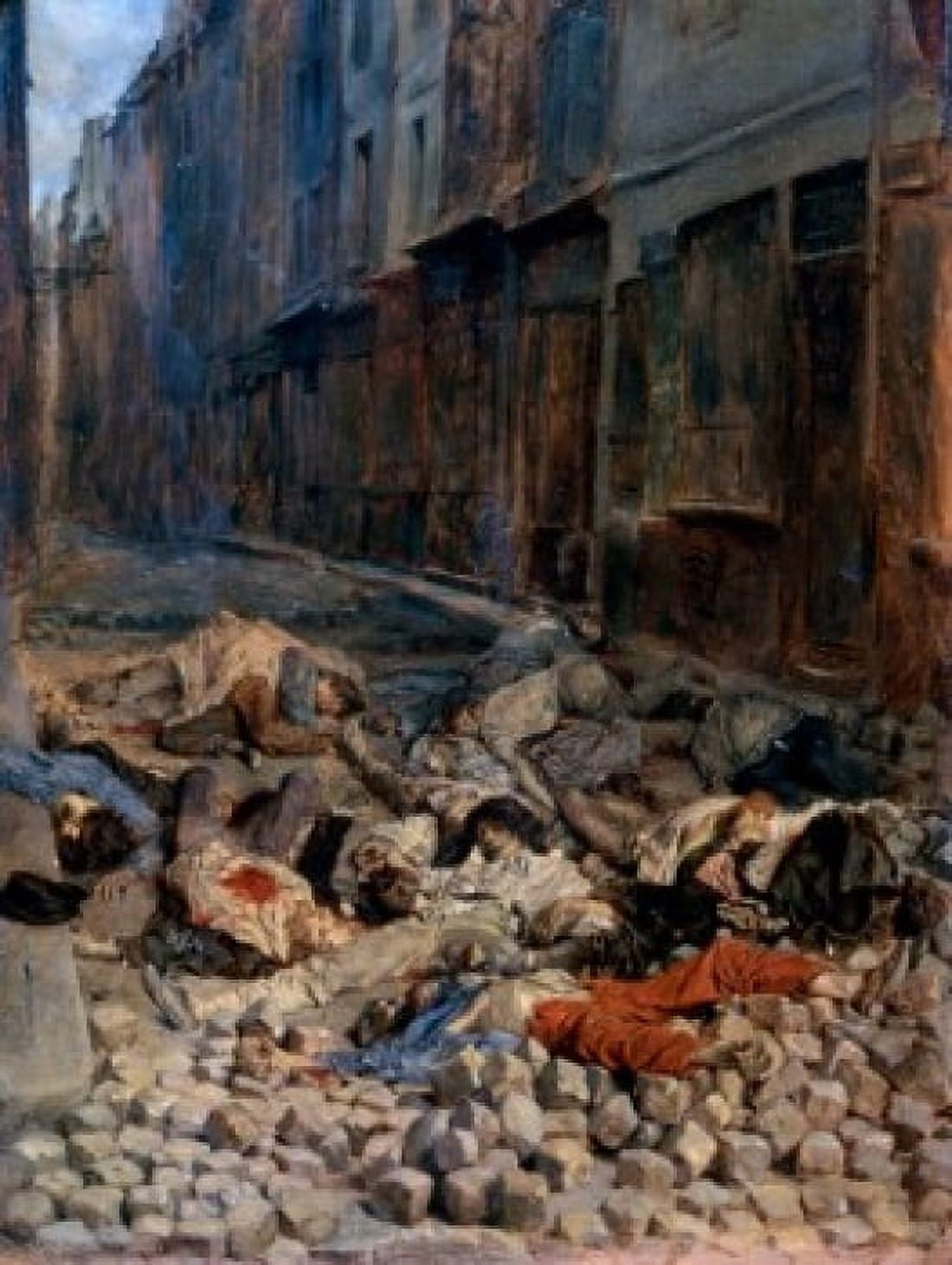 La Barricade Rue De La Mortellerie 1848 CA 19TH C Meissonier Jean Louis Ernest(1815-1891 French) Musee dOrsay Paris France Canvas Art - Jean Louis Ernest Meissonier (24 x 36)