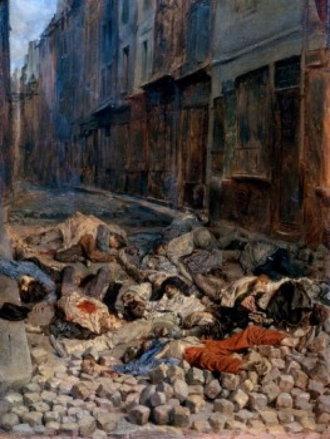 La Barricade Rue De La Mortellerie 1848 CA 19TH C Meissonier Jean Louis Ernest(1815-1891 French) Musee dOrsay Paris France Canvas Art - Jean Louis Ernest Meissonier (18 x 24)