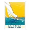 thumbnail image 1 of La Baule France - The Beach of the Sun (La Plage Du Soleil) - Vintage Railroad Travel Poster by Charles-Jean Hallo c.1931 - Fine Art Matte Paper Print (Unframed) 20x26in, 1 of 4