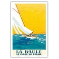 thumbnail image 1 of La Baule France - The Beach of the Sun (La Plage Du Soleil) - Vintage Railroad Travel Poster by Charles-Jean Hallo c.1931 - Master Art Print (Unframed) 12in x 18in, 1 of 4