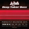 thumbnail image 1 of La Bella 760N-B-S Deep Talkin Brass Black Nylon Tape Wound 5-String Standard Short Scale 60-135, 1 of 1
