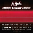 thumbnail image 1 of La Bella Deep Talkin' Bass Stainless Steel Flat Wound 4-String Bass Strings Medium (49 - 109), 1 of 1