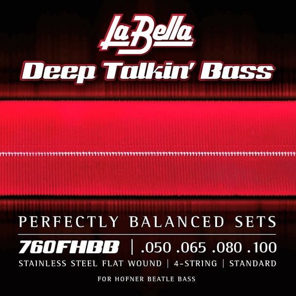 La Bella SS45 Super Steps, Standard Stainless Steel Round Wound Bass Guitar Strings 45-105