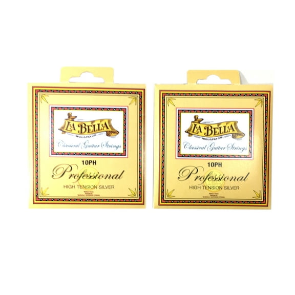 La Bella Guitar Strings - 2 Pack - Classical Professional Series High Tension Silver