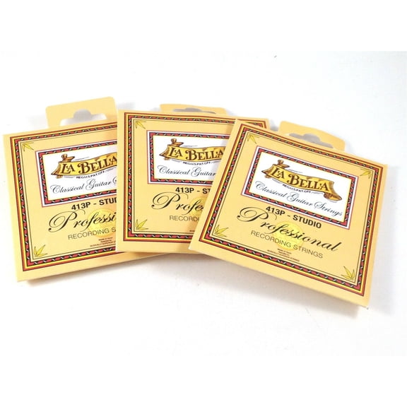 La Bella Guitar Strings 3 Pack Classical Professional Series 413P - Studio