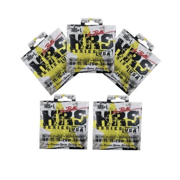 La Bella Guitar Strings - Electric * 5 Pack * Light HRS Series - 09-46 Nickel