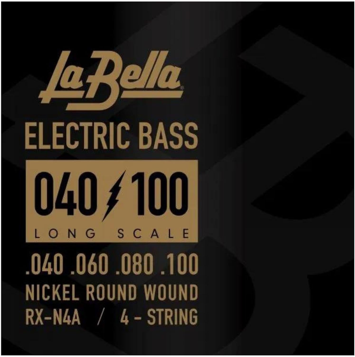 La Bella RX Series Nickel 4-String Electric Bass Strings (40 - 100)