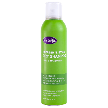 La Bella Refresh & Style Dry Shampoo, Lime & Mandarin, 5 Oz