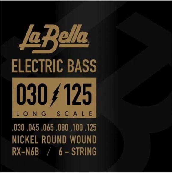 La Bella Rx Series Nickel 6-String Electric Bass Strings 30 - 125