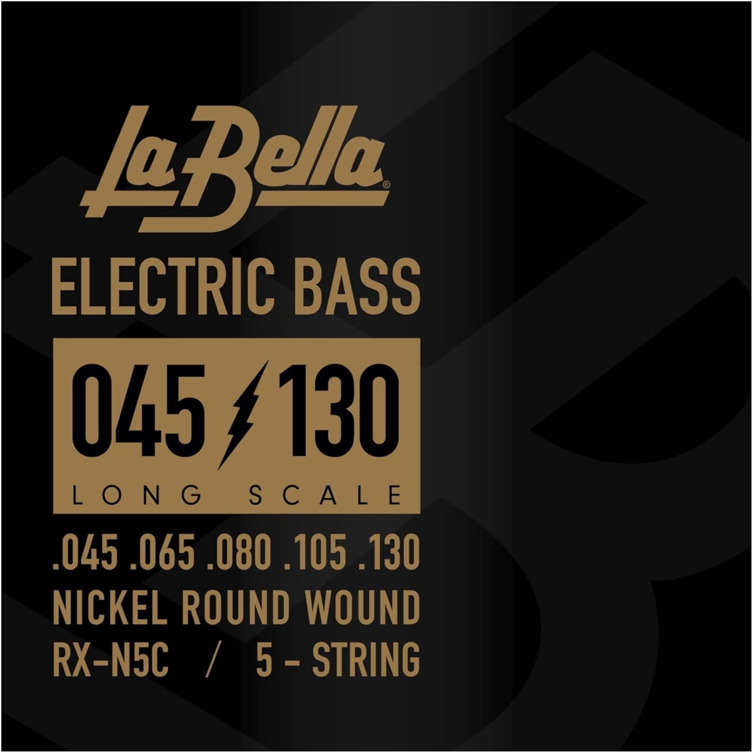 La Bella Rx Series RX-N5C Nickel 5-String Electric Bass Strings (45 - 130)
