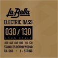 thumbnail image 1 of La Bella Rx Series Stainless Steel 6-String Electric Bass Strings (30 - 130), 1 of 1
