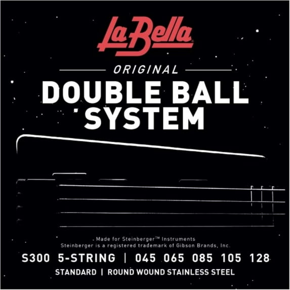 La Bella S300 Double Ball System 5-String Bass Strings 45 - 128