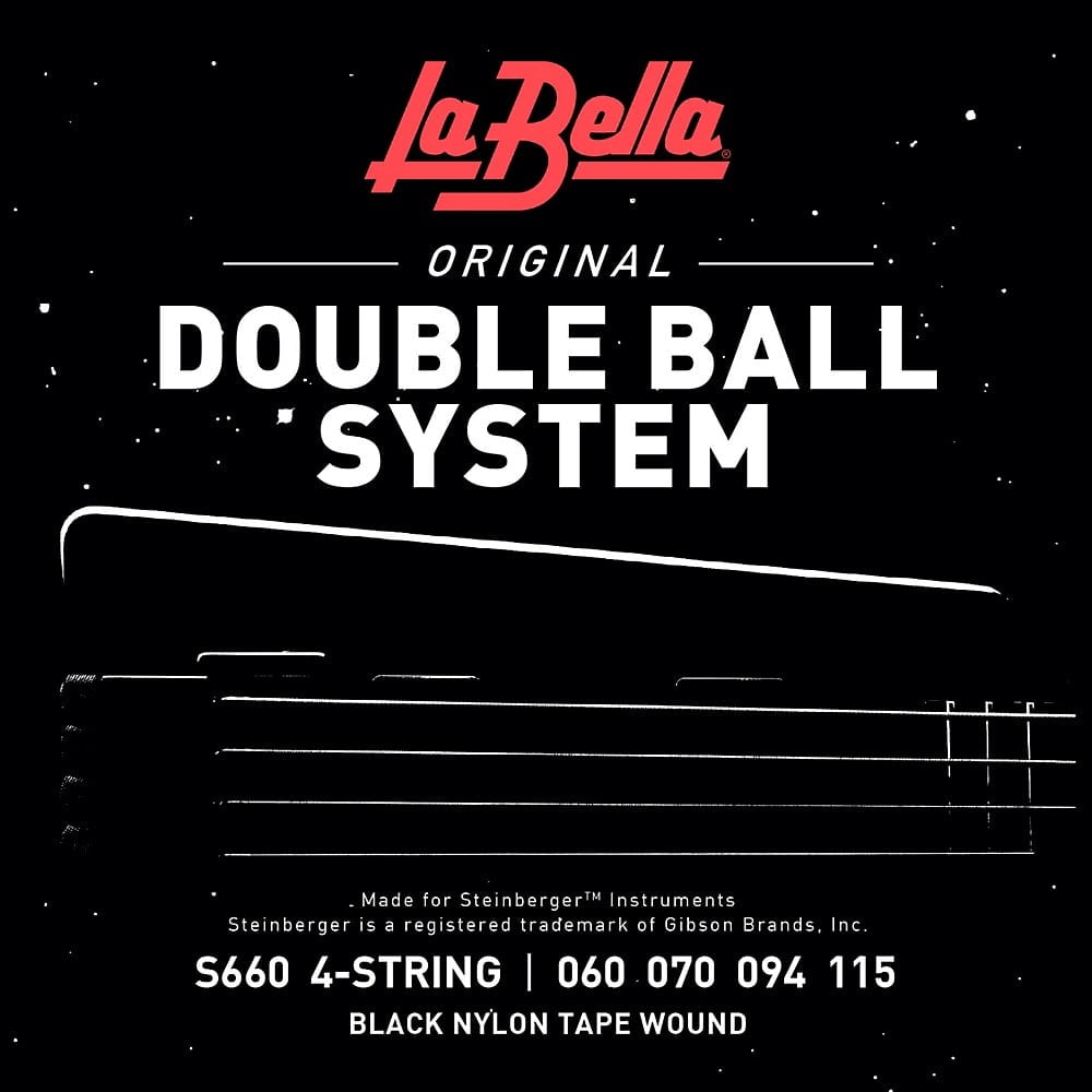 La Bella S660 Double-Ball System Tape-Wound Bass Strings Light (60 - 115)