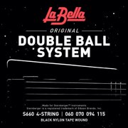 La Bella S660 Double-Ball System Tape-Wound Bass Strings Light 60 - 115