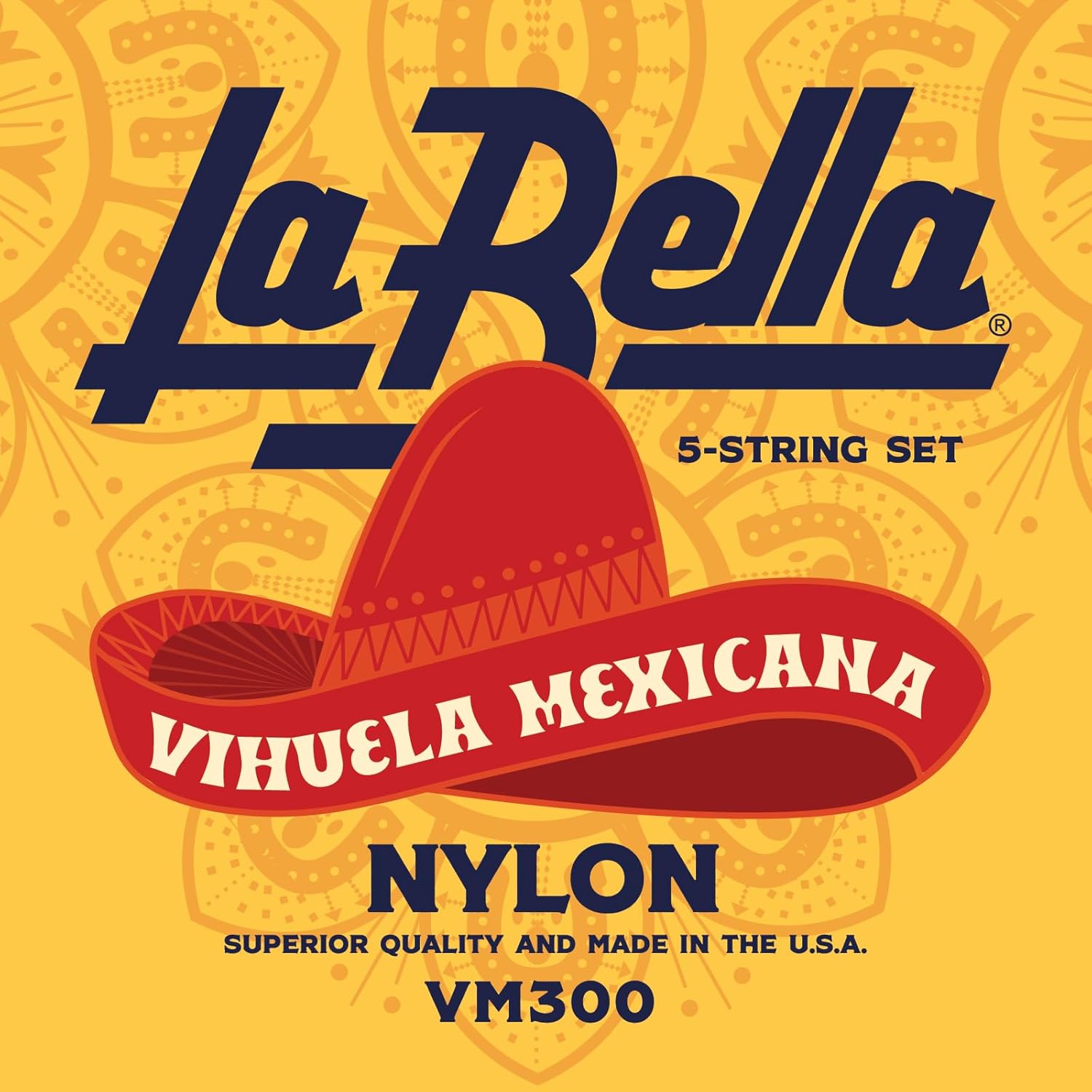 La Bella VM300 Nylon PlainEnds Vihuela Mexicana Guitar Strings