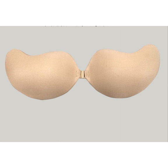La Belle Fantastique Adhesive Silicone Bra, Invisible Stick On Bras Strapless Backless Bra Reusable Gel Lift Pasties Push Up Bra Sticky Nude