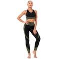 thumbnail image 1 of La Belle Fantastique Aura | Solid color padded hollow vest high waist stretch slim yoga sport two-piece set, 1 of 2