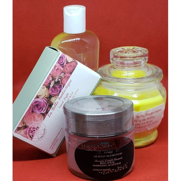 La Belle Fantastique Vaina | Candle | Massage Oil | Lavender Mask | Sweet Night Soap | Gifts for Friend