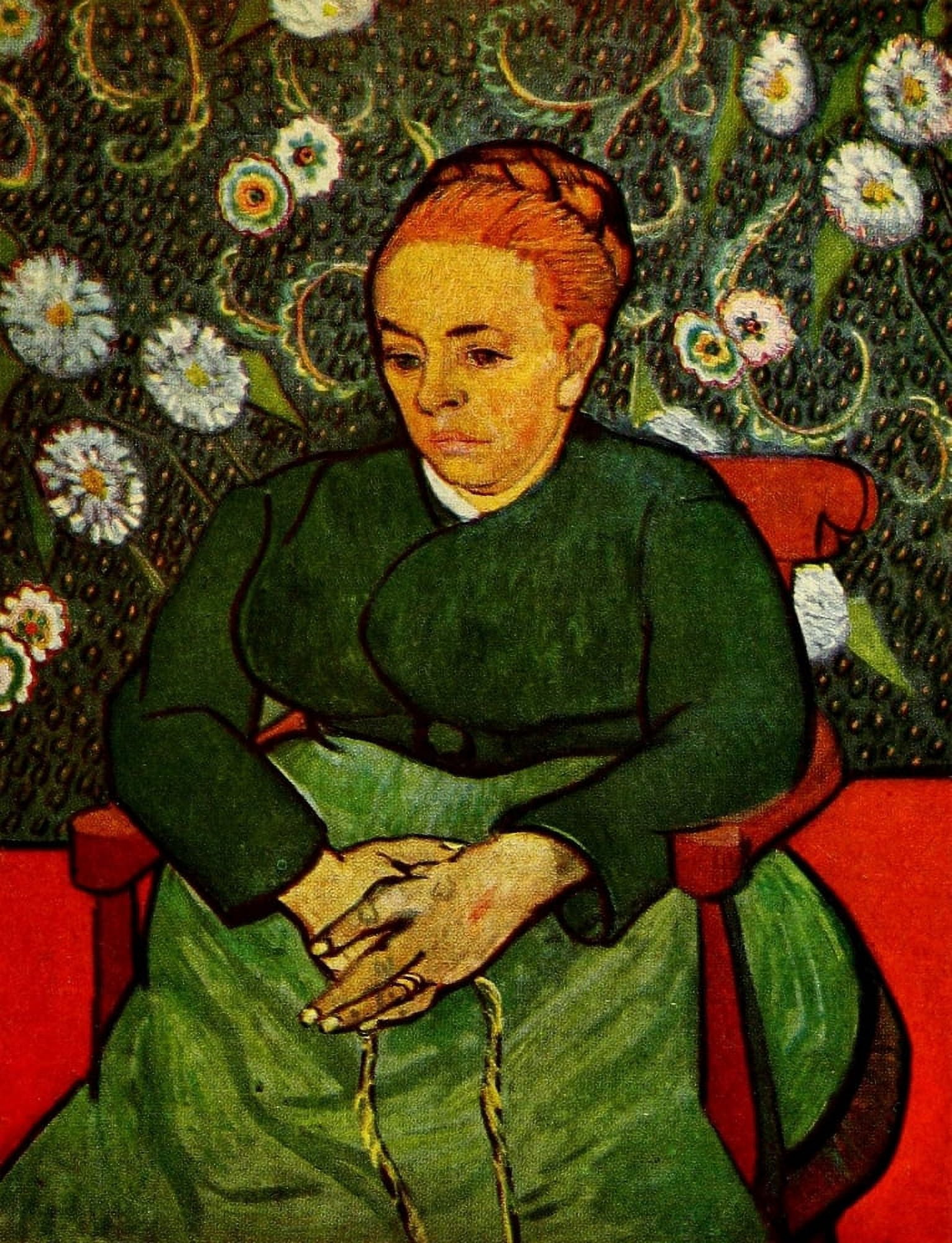 La Berceuse (Mme Roulin) 1888 Canvas Art - Vincent Van Gogh (18 x 24)