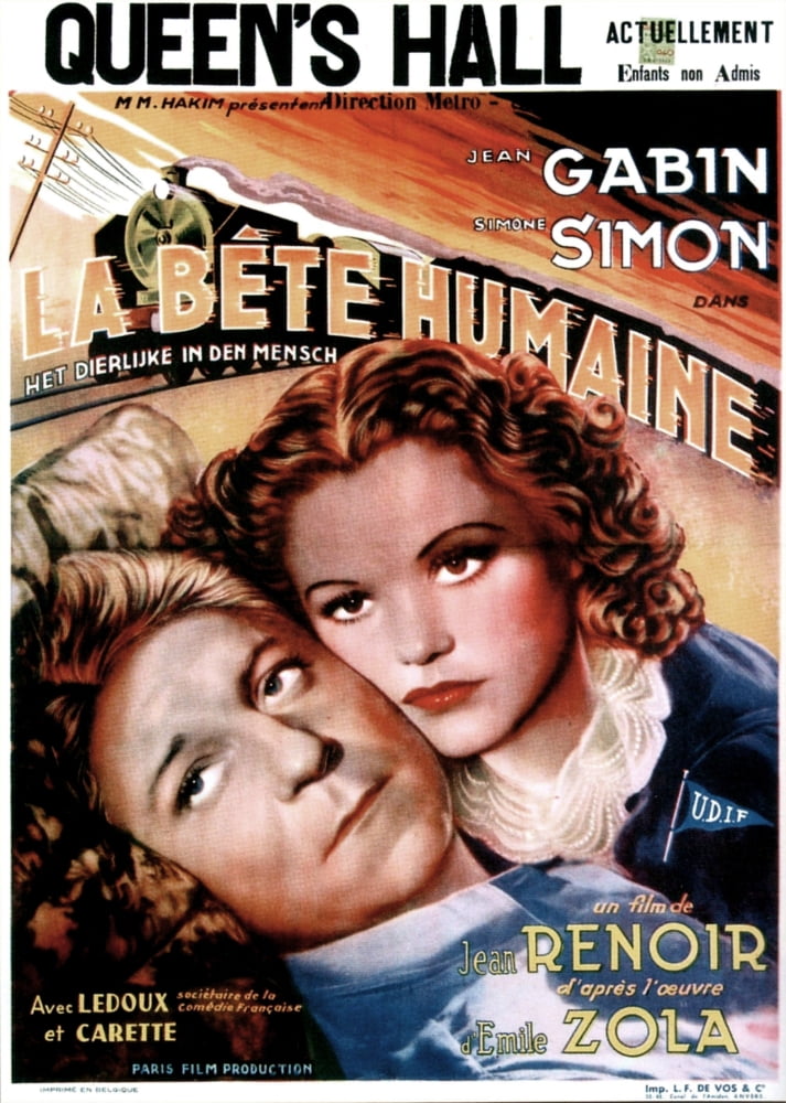 La Bete Humaine Canvas Art - (11 x 17)