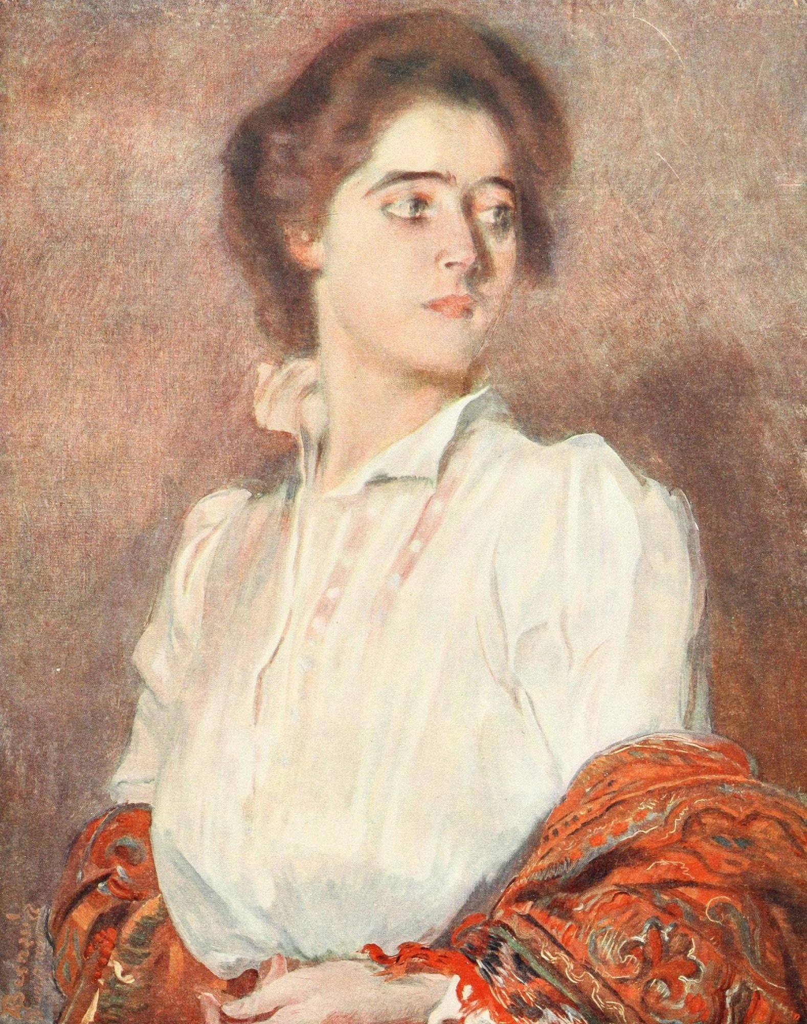 La Biarrote Albert Besnard 1906 Canvas Art - Albert Besnard (18 x 24)