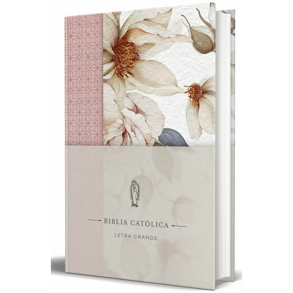 La Biblia Catlica: Edicin Letra Grande. Tapa Dura, Tela Rosada Con Flores / Catholic Bible: Large Print, Hard Cover, P, (Hardcover)