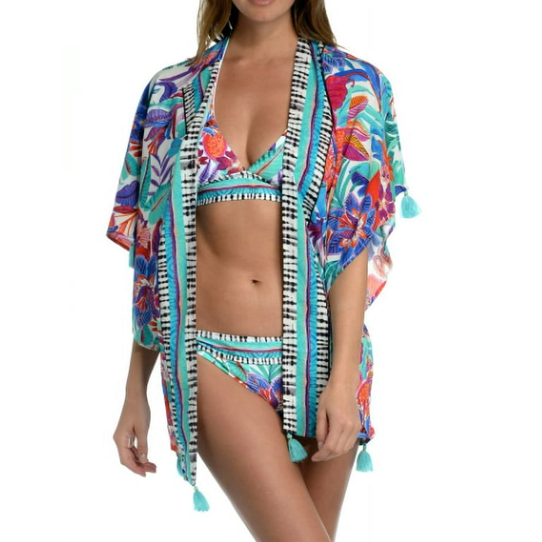 La Blanca MULTI Tropics of Tropez Swim Cover-Up Wrap, US One Size