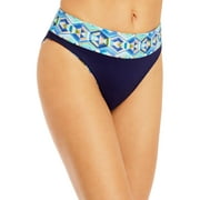 La Blanca Swimwear Womens Printed Reversible Bikini Swimsuit