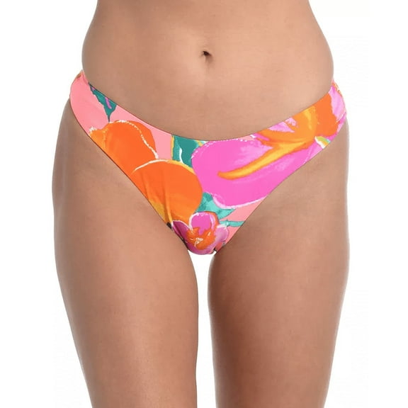 La Blanca Women's Isla Scoop Bikini Bottoms Orange Size 14