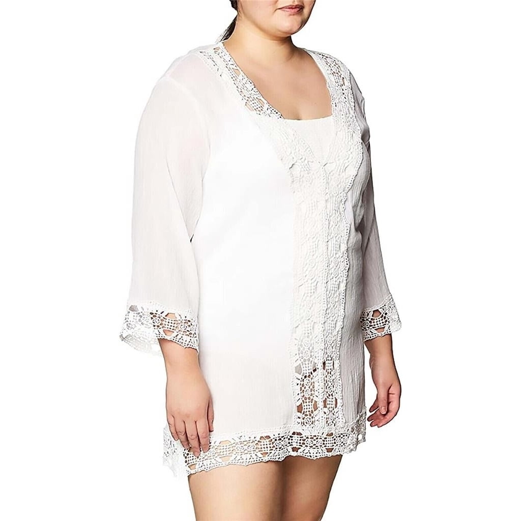 LA BLANCA Women's In Full Bloom Ruffle Trim Wrap Beach Swim Skirt Cover-up main image 1