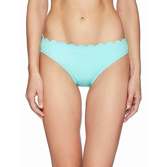La Blanca Women's Island Goddess Scallop Edge Hipster Bikini Swimsuit Bottom Swimwear, Seafoam, 6