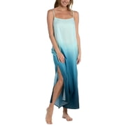 La Blanca Womens Oasis Beach Maxi Dress Ombr  Cover-Up-Blue / L