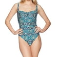 thumbnail image 1 of La Blanca Women's One Piece Swimsuit Swimwear, Blue, 4, 1 of 2