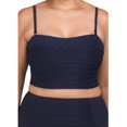 thumbnail image 1 of La Blanca Women's Plus Linea Costa Textured Removable Strap Swim Bandeau Bikini Top - Indigo Blue / 20W, 1 of 4