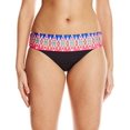 thumbnail image 1 of La Blanca Women's Sanbar Shirred Band Hipster Bikini Bottom, Pink Berry, 10, 1 of 2