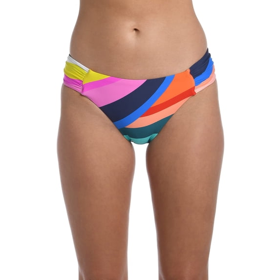 La Blanca Women's Standard Hipster Swimsuit Bottom, Multi//Sunscape, 14