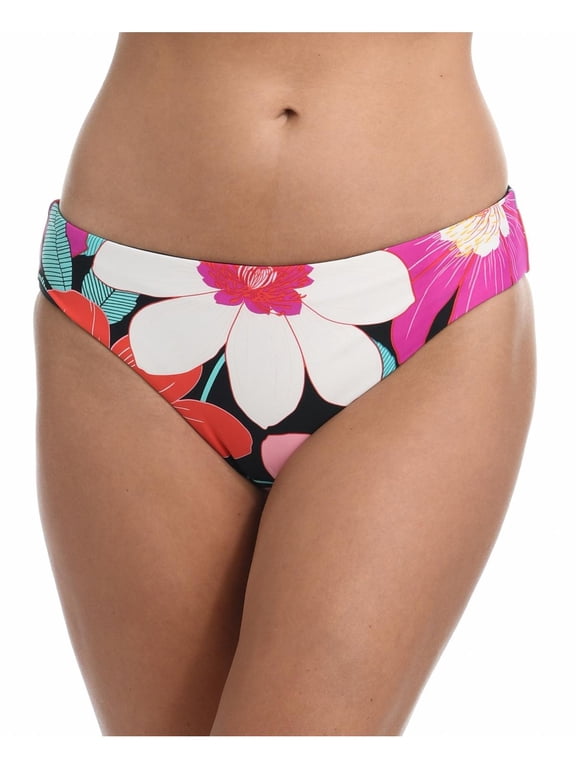 Womens Floral Reversible Swim Bottom Separates