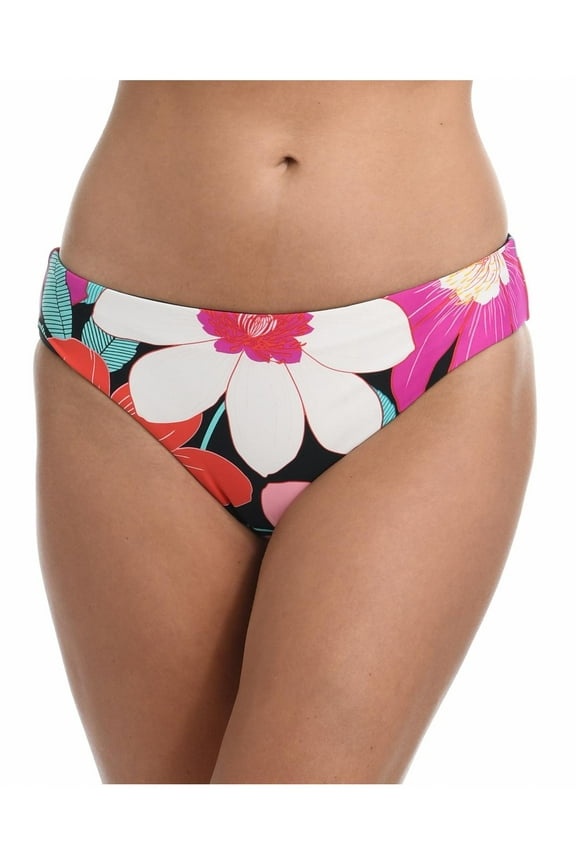 Womens Floral Reversible Swim Bottom Separates