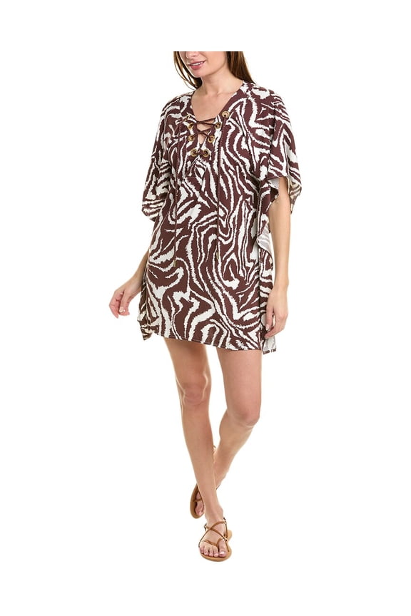 womens Fierce Lace Up Caftan, m