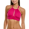 thumbnail image 1 of La Blanca womens  High Neck Midline Top, 4, Purple, 1 of 3