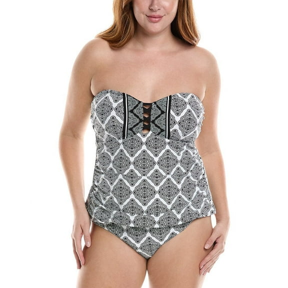 La Blanca womens Oasis Bandeaukini, 22W