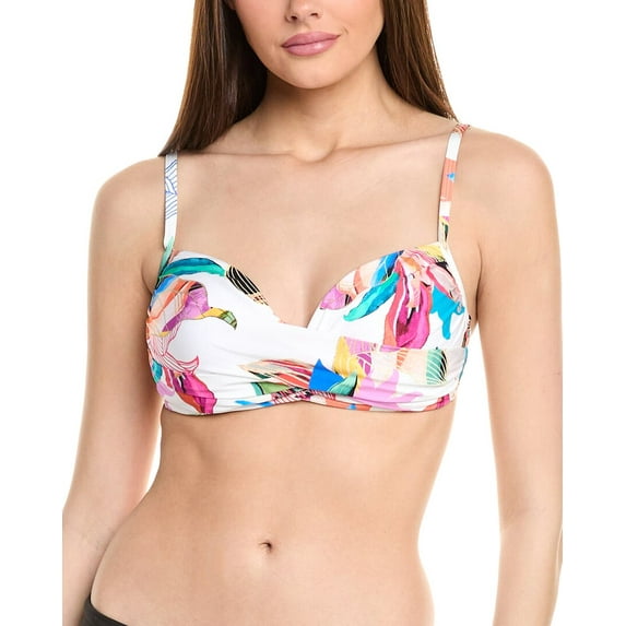 La Blanca womens Paradise Wrap Bikini Top, 8