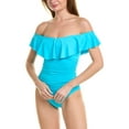 thumbnail image 1 of La Blanca womens  Ruffle One-Piece, 4, 1 of 3