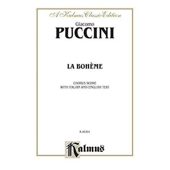 La Boheme : Italian, English Language Edition, Chorus Parts (Paperback)