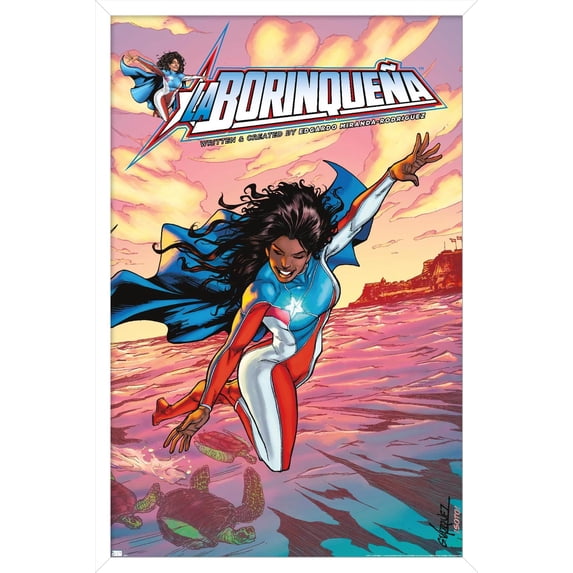 La Borinqueña - Bay Wall Poster, 22.375" x 34" Framed