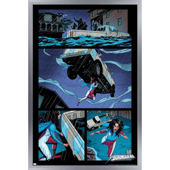 La Borinqueña - Strength Wall Poster, 22.375" x 34" Framed