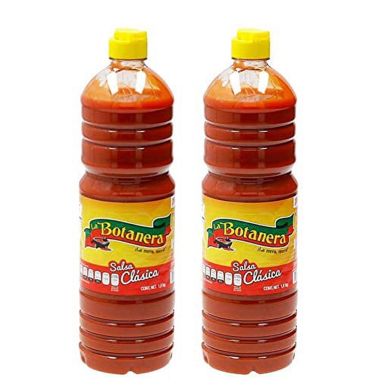 La Botanera Classic Hot Sauce, 2x 1L 33.8 Fl Oz, Mexican Chili